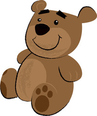 Obraz na płótnie Canvas Teddy Bear Children's Illustration