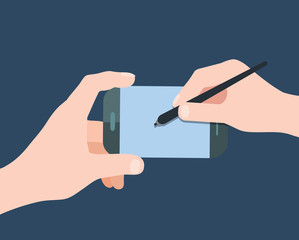 smart concept flat design, vector