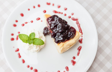 Blueberry cheesecake