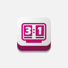 square button: score board