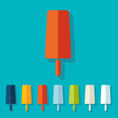 Flat design: ice