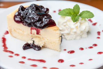 Blueberry cheesecake