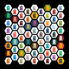 Flat design: tombstone