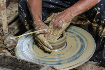 making pottery