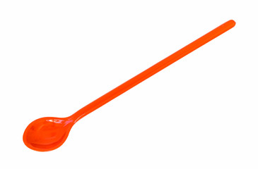 long orange spoon