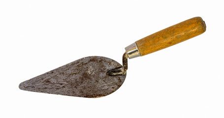 old metal trowel