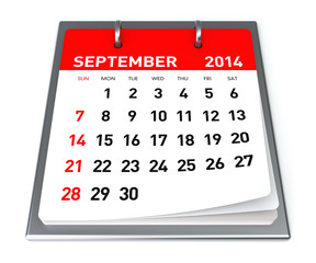 September 2014 - Calendar