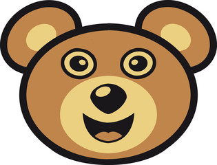 Teddybär lachen fröhlich vergnügt