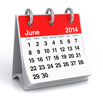 June 2014 - Calendar