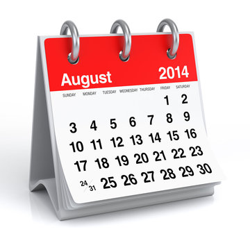 August 2014 - Calendar