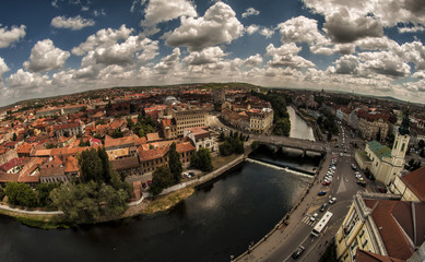 The city seen from above