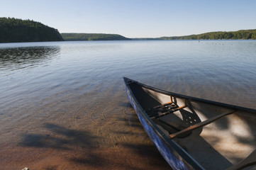 Obraz premium Canoe on the Lake