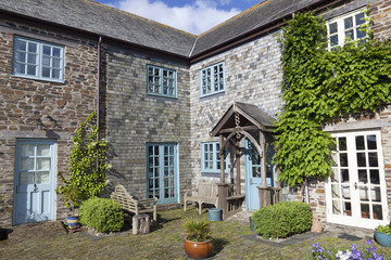 Fototapeta na wymiar Farmhaus,Ferienhaus in Cornwall,Großbritannien