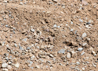 sand with gravel as background