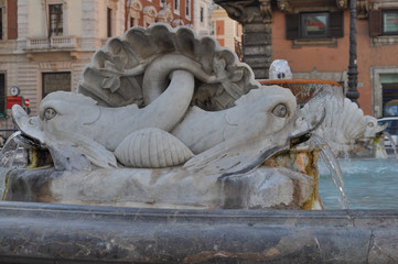 Fontana di Piazza Colonna in Rome