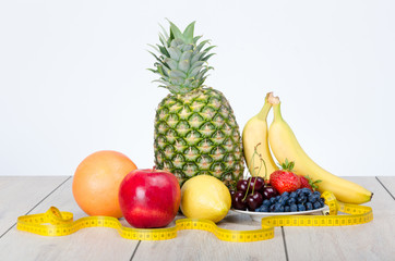 Composition of beautiful, delicious, fruit