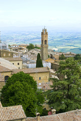 Fototapeta na wymiar The ancient town of Montalcino, Tuscany, Italy