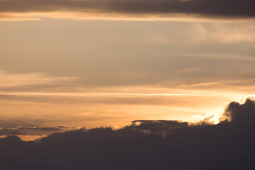 Fototapeta na wymiar beautiful sky background with clouds at sunset