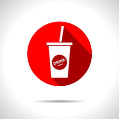 Vector drink icon. Eps10
