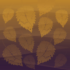 cracky yellow leaves background