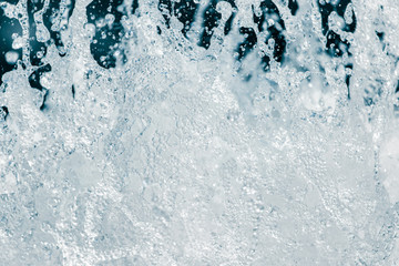 rough water with splashes on nature