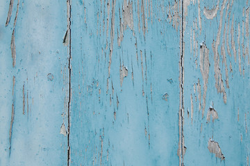 Holz Hintergrund alt, antik und abgenutzt in Blau