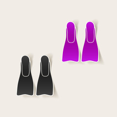 realistic design element: flipper