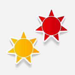 realistic design element: sun