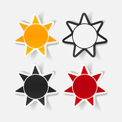 realistic design element: sun