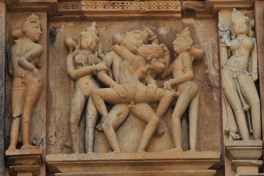 Die Tempelstadt Khajuraho in Indien