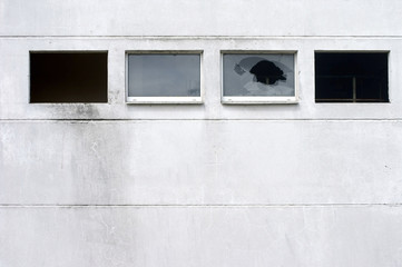 Zerbrochene Fensterscheibe