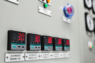 Close up of an Electric meter,Electric utility meters