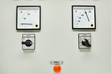 Close up of an Electric meter,Electric utility meters