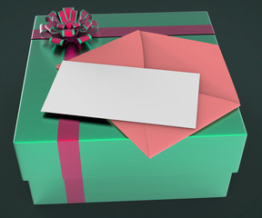 Gift Tag Shows Text Space And Copy-Space