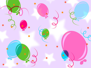 Background Balloons Indicates Design Joy And Parties