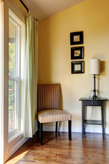 Simple furnished room corner