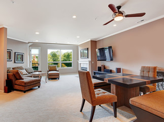 Living room interior in modern apartment