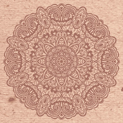 Flower Mandala. Abstract element for design