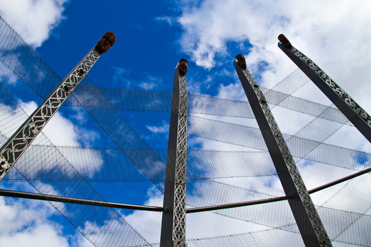 Maori Carving and sky - Maori Culture in New Zealand