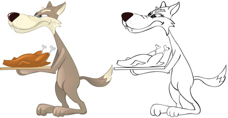 Funny wolf