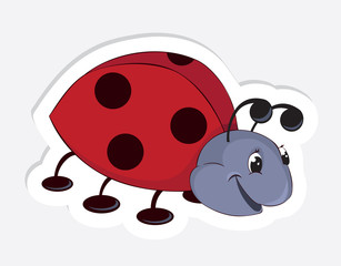 Fun cartoon ladybug