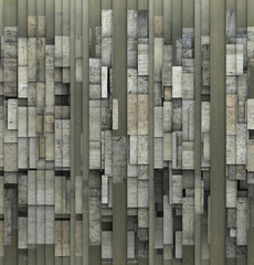 3d fragmented gray abstract grunge pattern backdrop