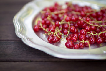 Red Currants on a plate