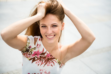 Young woman outdoor portrait