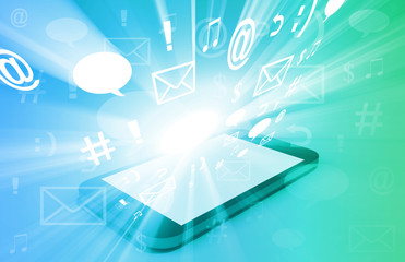 Concept of Social Media Sharing