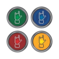 Obraz premium hand gesture icon