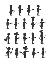 silhouette character
