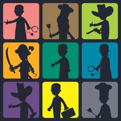 silhouette character