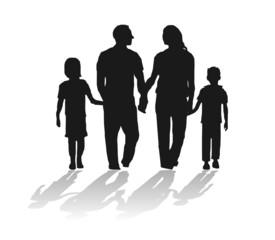 Familie Silhouette