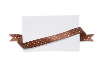 Paper Card & Red Bow